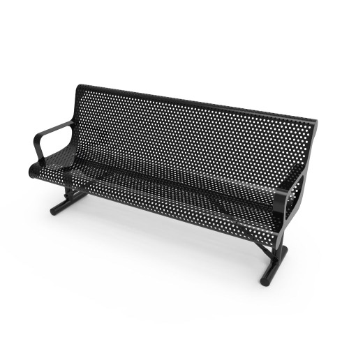 Contoured metal bench Contoured metal bench