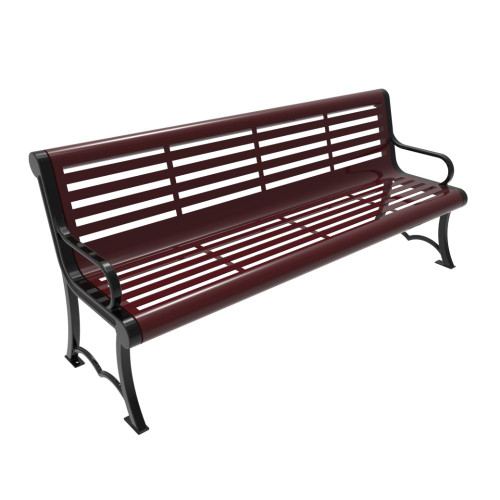 Austin Horizontal Slatted Steel Bench Austin Horizontal Slatted Steel Bench
