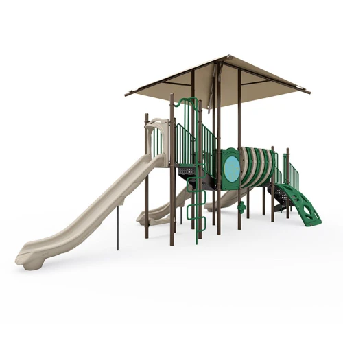 Rush and Glide Playset with Shade Roof - Gear Panel and Snake Climber Side