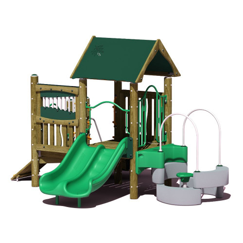 Rocky Top Wooden Playset - Conditioned Wood - Natural Color