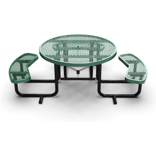 Portable ADA Round Picnic Table - Green