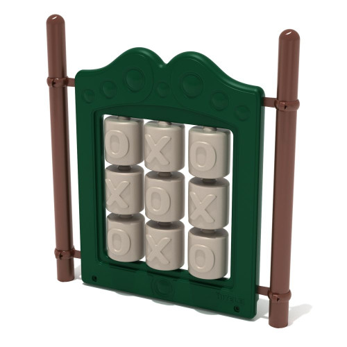 Tic Tac Toe Panel with Posts - Natural with Brown Posts Tic Tac Toe Panel with Posts - Natural with Brown Posts