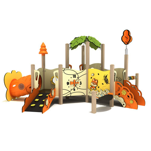 Outdoor Playground Toddler Play House with Slide