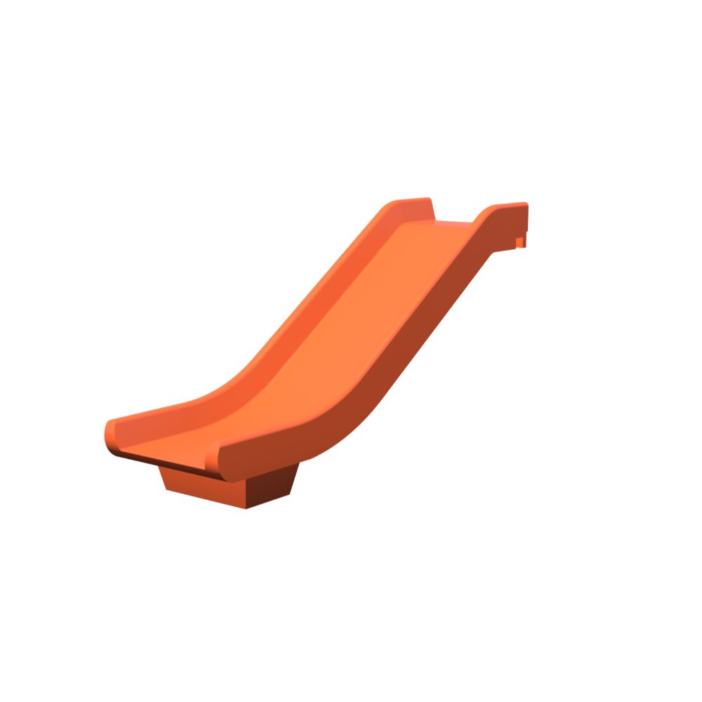 5' Deck Height Double Wall Flat Playground Slide