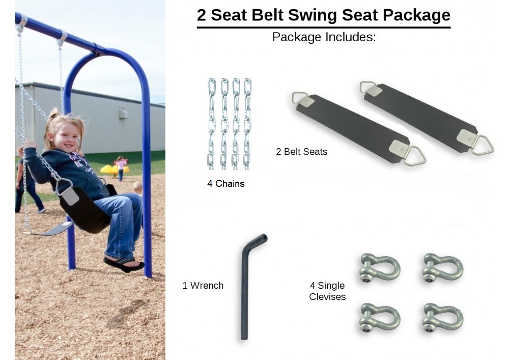 Two Swing Seat Chain and Clevis Connector Package
