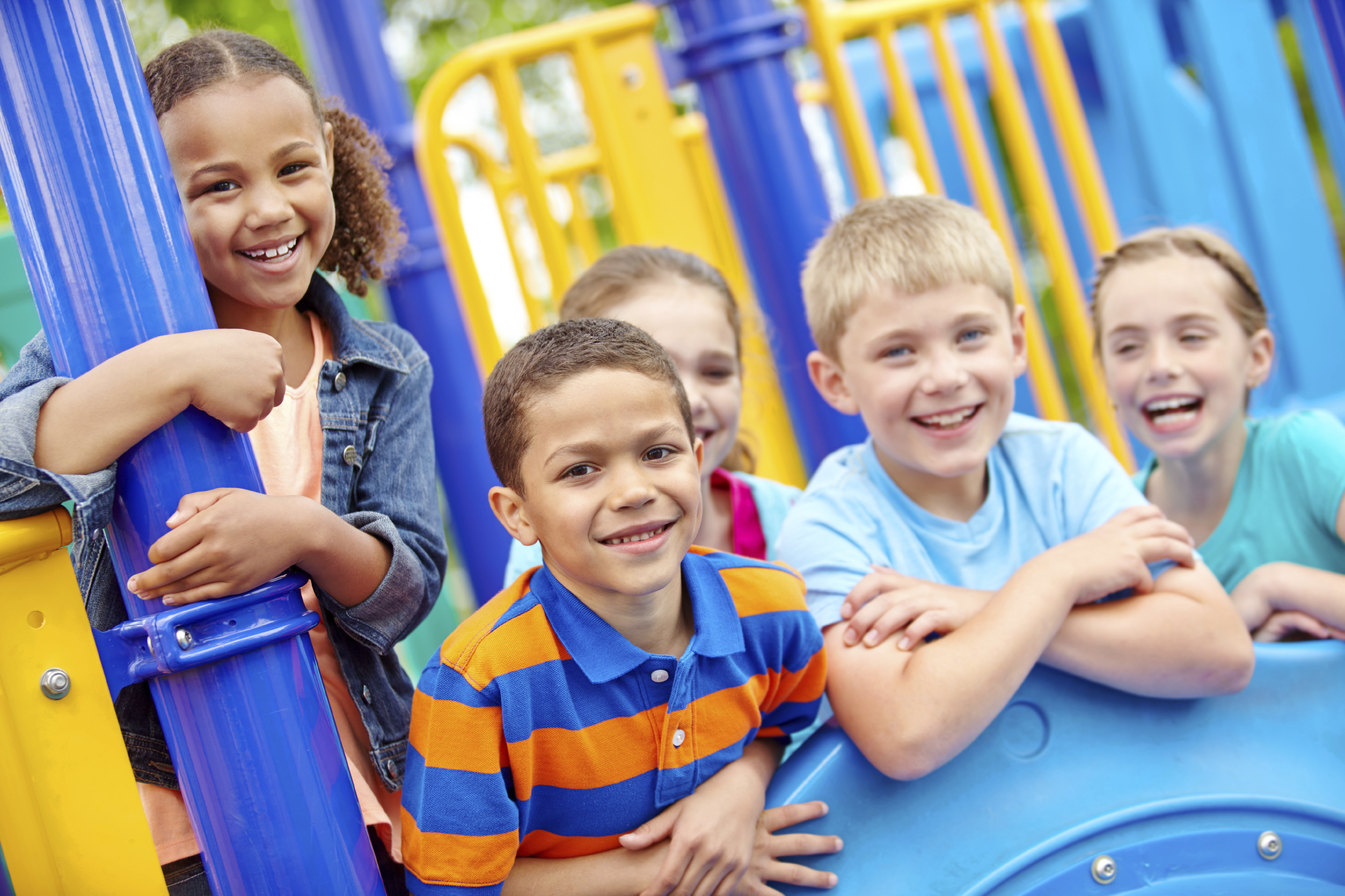 Children Playing On Playground Stock Image