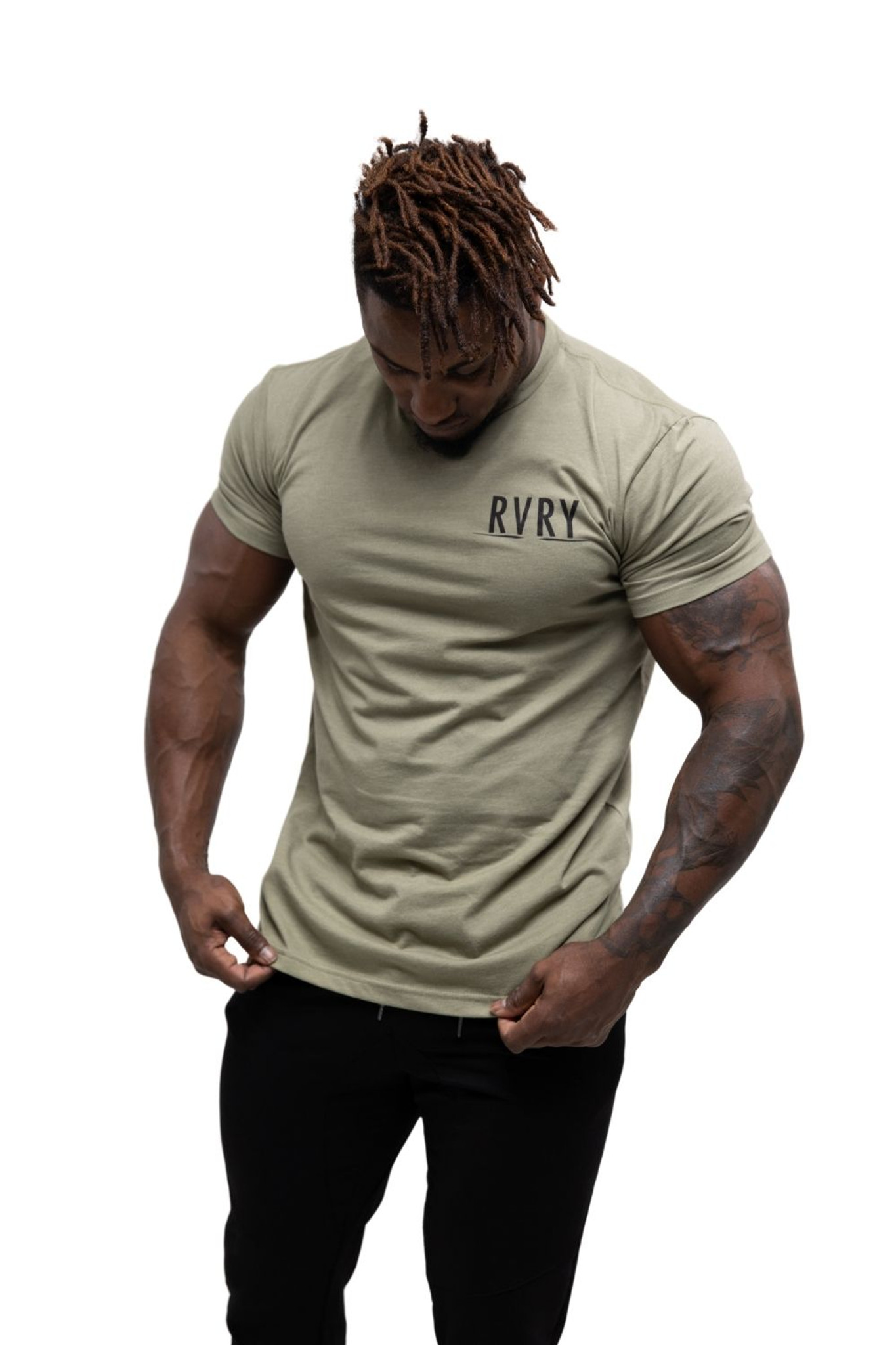 Rivalry Clothing Mens Tee Aviation Olive Green
