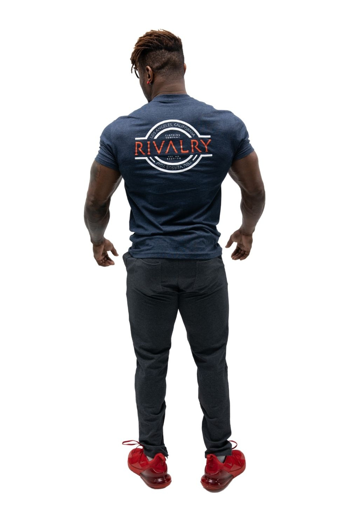 Rivalry Clothing Mens Tee Trademark Navy