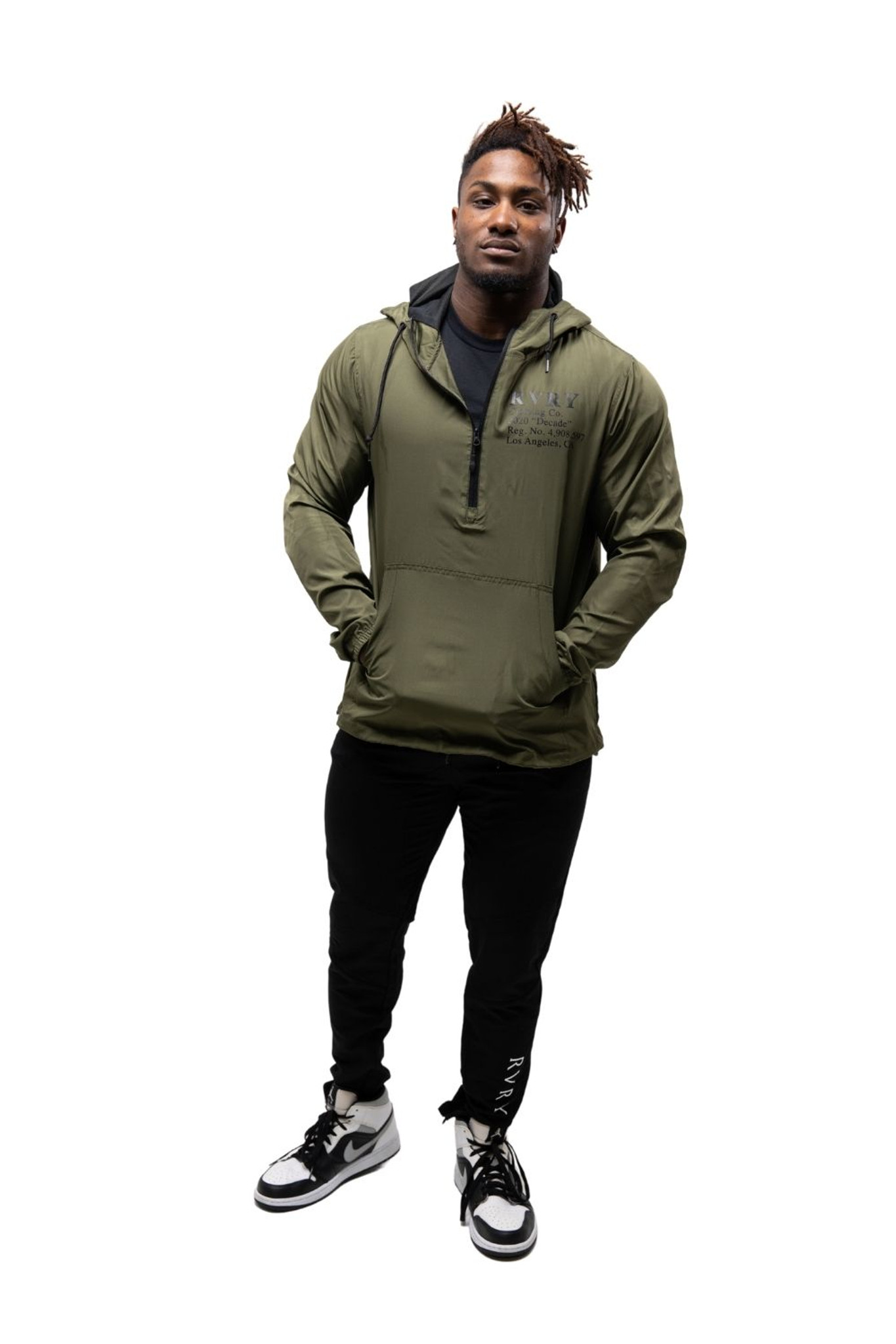 Rivalry Clothing Co. Decade Windbreaker Military Green Rivalry