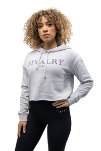Rivalry Clothing Ladies Crop Sweater Grey