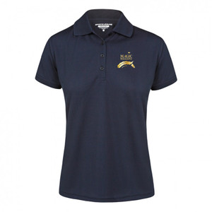 WOMEN'S NAVY & GOLD POLO