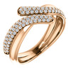 14 Karat Rose Gold 0.50 Carat Diamond Ring