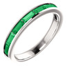 Buy 14 Karat White Gold  Emerald Gemstone Ring