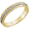 Buy 14 Karat Yellow Gold and White 0.17 Carat Diamond Rope Ring