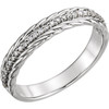 Shop Sterling Silver 0.17 Carat Diamond Rope Ring