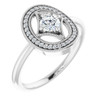 Genuine Diamond Ring in Platinum 0.33 Carat Diamond Ring