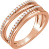 Buy 14 Karat Rose Gold 0.25 Carat Diamond Ring