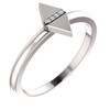 Buy 14 Karat White Gold 1.00 Carat Diamond Geometric Ring