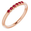 Ruby 14 Karat Rose Gold Stackable Ring