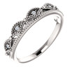 Buy 14 Karat White Gold .04 Carat Diamond Crown Ring