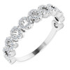 Platinum 0.25 Carat Diamond Circle Ring