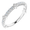 Genuine Diamond Ring in Platinum 1/4 Carat Diamond Stackable Ring