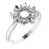 Contemporary 14 Karat White Gold 0.40 Carat Diamond Circle Ring