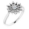 Sterling Silver 0.50 Carat Diamond Vintage Inspired Ring