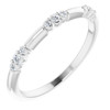 Platinum 0.15 Carat Diamond Stackable Ring