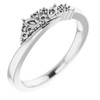 Sterling Silver 0.20 Carat Diamond Scattered Ring