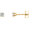 Buy 14 Karat Yellow Gold 0.25 Carat Diamond Earrings