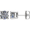 Platinum 2 Carat Diamond Earrings