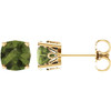 14 Karat Yellow Gold Perdiot Earrings