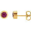 Shop 14 Karat Yellow Gold Pink Tourmaline Earrings
