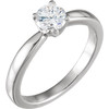  Diamond Ring in 14 Karat  Gold 0.50 Carat Round Solitaire Engagement Ring