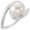 Buy Platinum 10mm Freshwater Pearl Ring