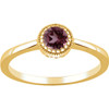 Pink Tourmaline in 14 Karat Yellow Gold Pink Tourmaline OCaratober Birthstone Ring