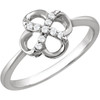 Sterling Silver .08 Carat Diamond Ring