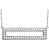 14 Karat White Gold 0.40 Carat Diamond ReCaratangle 16 inch Necklace