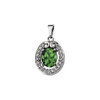 Shop Green Tourmaline and Diamond Pendant