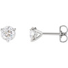 Buy 14 Karat White Gold 1.00 Carat Diamond Post Stud Earrings