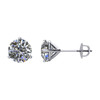 14 Karat White Gold 2.00 Carat Diamond Stud Earrings
