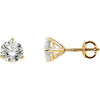 14 Karat Yellow Gold 0.33 Carat Diamond Stud Earrings