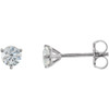 Genuine Platinum 0.50 Carat Diamond Stud Earrings
