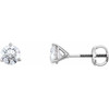 Platinum 2.00 Carat Diamond Earrings