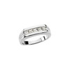 Genuine Diamond Ring in Platinum 0.75 Carat Diamond Mens Five-Stone Ring