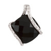 Shop Onyx and Diamond Pendant
