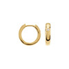 14 Karat Yellow Gold .04 Carat Diamond Hoop Earrings