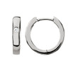 18 Karat Natural Gold .04 Carat Diamond Hoop Earrings