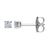14 Karat White Gold 0.20 Carat Diamond Post Stud Earring